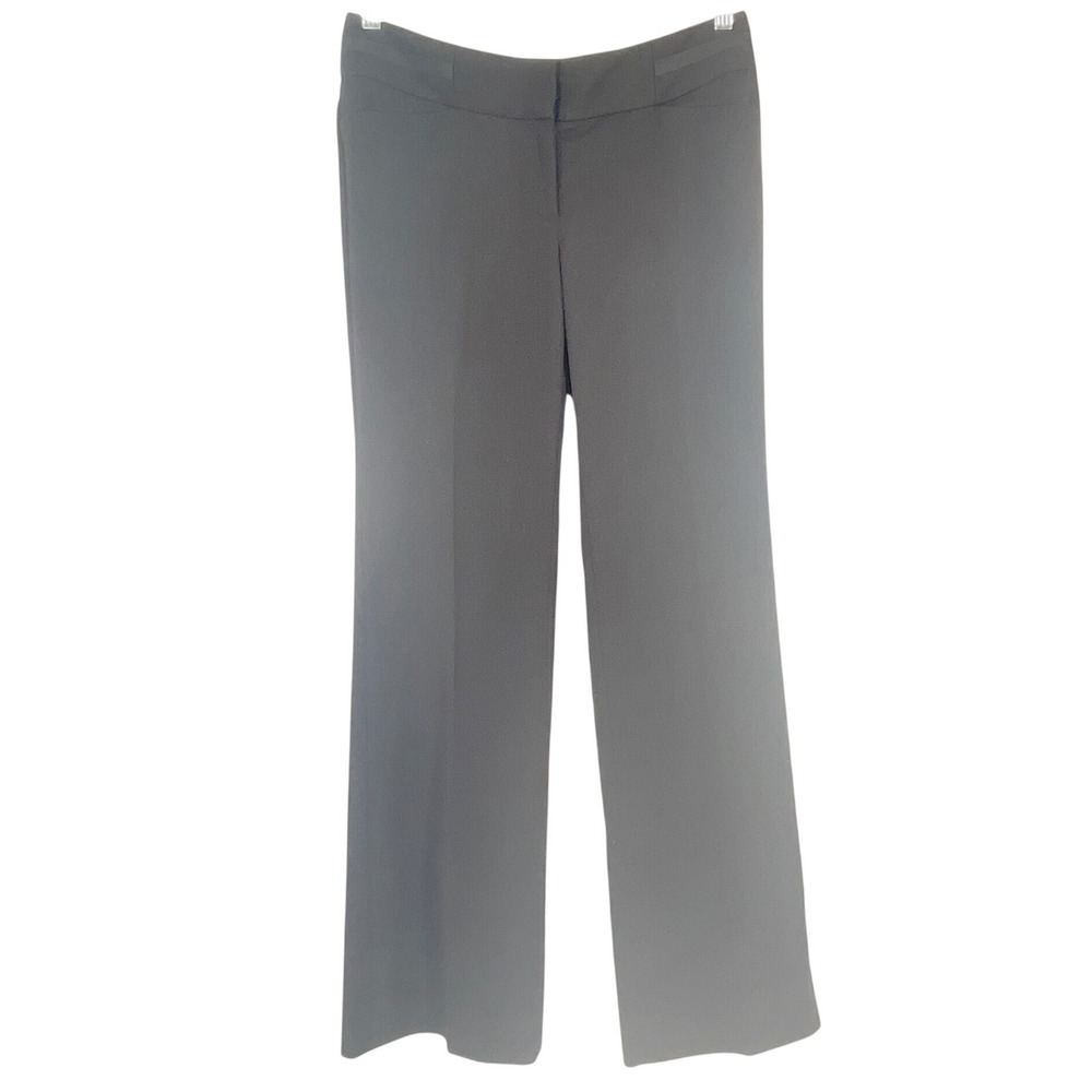 White House Black Market Legacy Flare Leg Dress Pants Black Size 4R RN111459